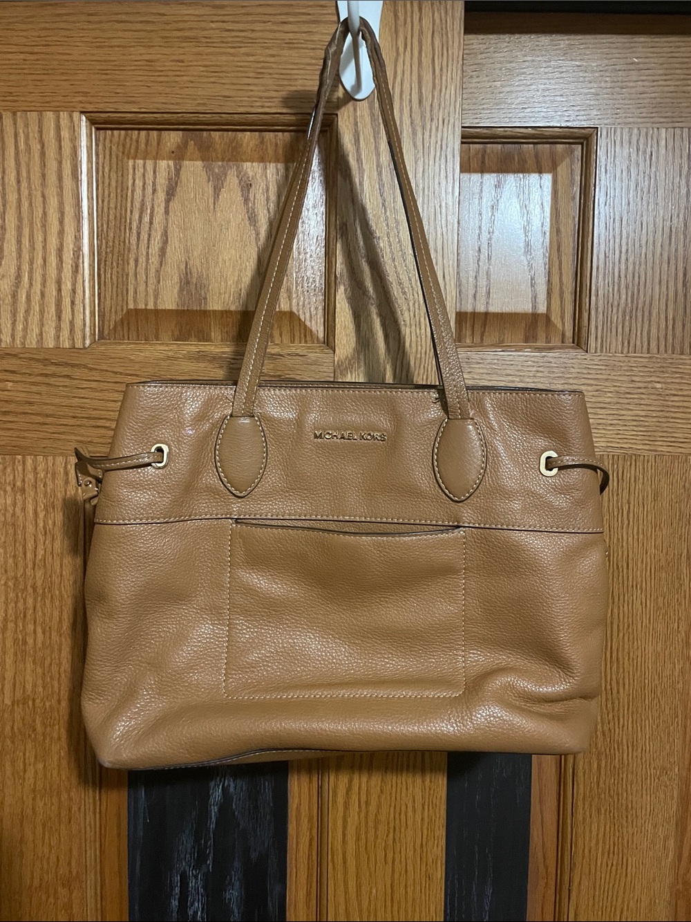 Michael Kors Cognac Brown Leather Shoulder Bag